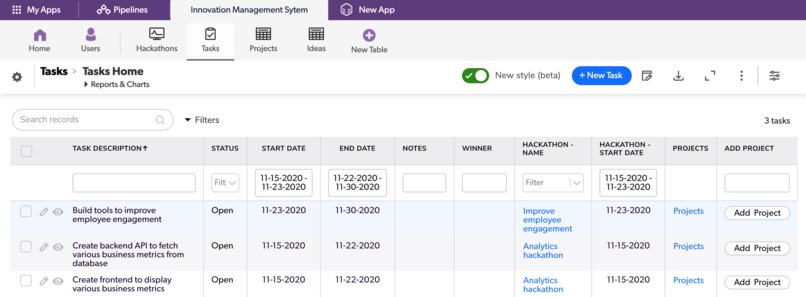 Innovation Management System – screenshot 3