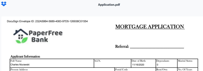 PaperFree Bank - Mortgage Processing – screenshot 3