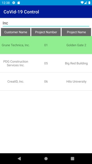 Construction CoVid Screening and Control – screenshot 7
