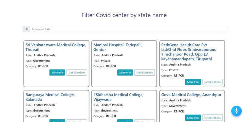 Covid19 centers finder and tracker – screenshot 3