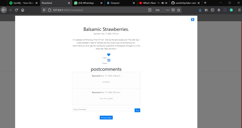 take.care – screenshot 5