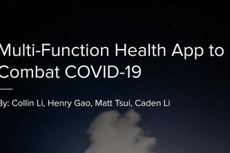 Multi-Function Health App to Combat COVID-19