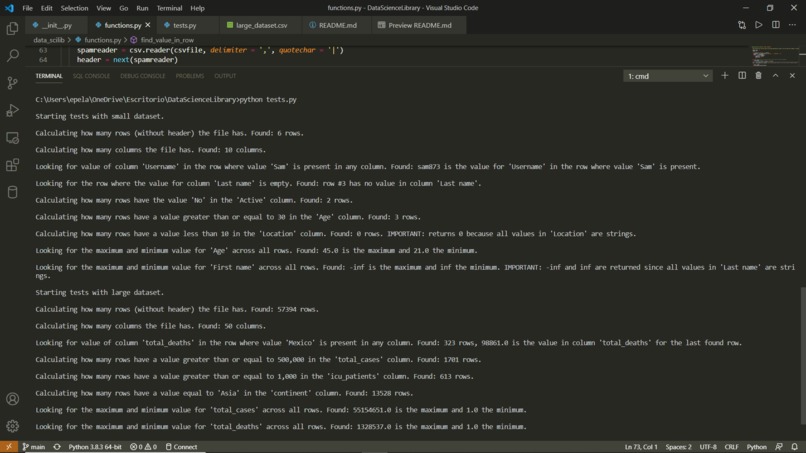 Data Science Library – screenshot 1