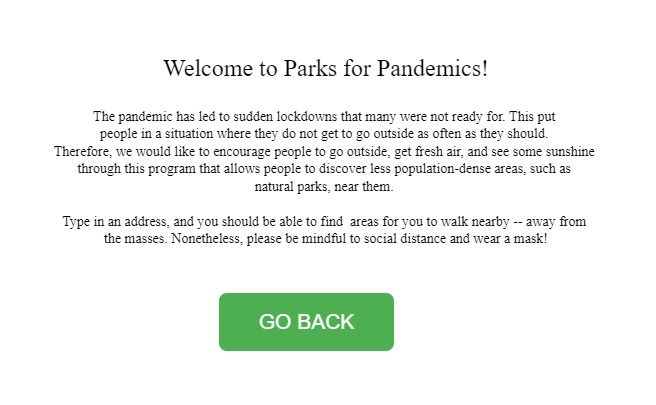 Parks for Pandemics – screenshot 2