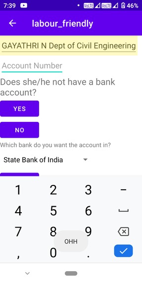 Labour_friendly app to help labourers open account in banks. – screenshot 3