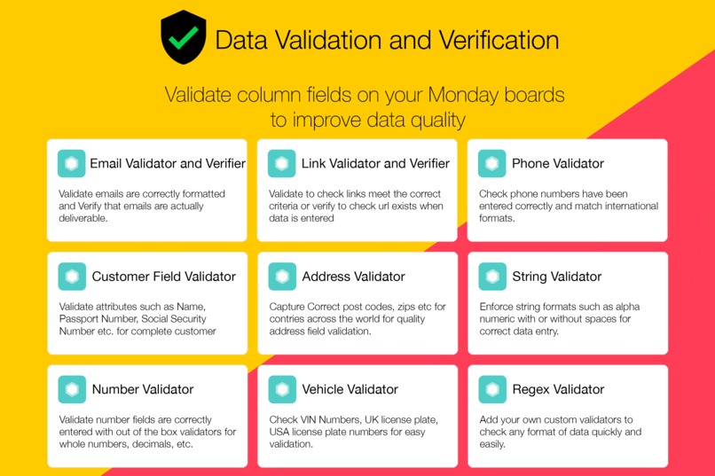Data Validation for Monday.com – screenshot 1