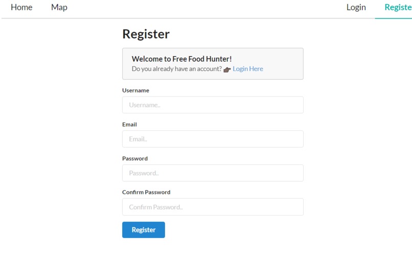 Free Food Locator Project  – screenshot 4