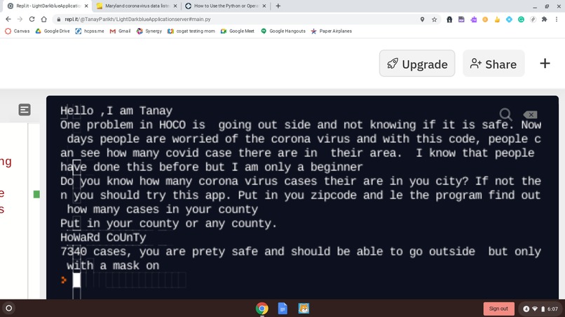  Covid-19 amount finder-Tanay Parikh's project – screenshot 1