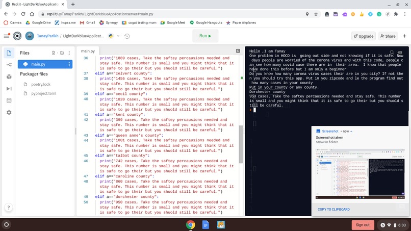  Covid-19 amount finder-Tanay Parikh's project – screenshot 6