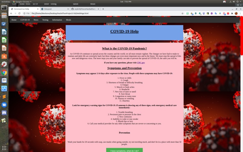 Coronavirus Help – screenshot 1