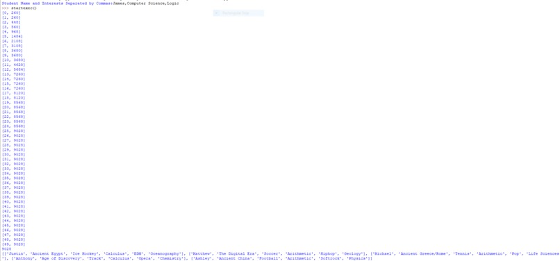 Genetic Algorithm for Grouping Students of Similar Interests – screenshot 5