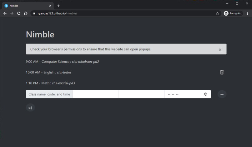 Nimble – screenshot 2