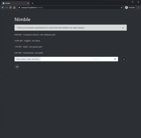 Nimble – screenshot 1