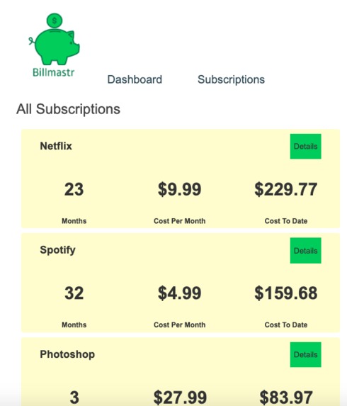 Billmastr – screenshot 1