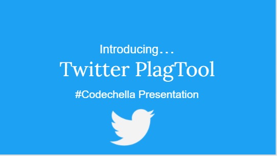 Twitter PlagTool – screenshot 1