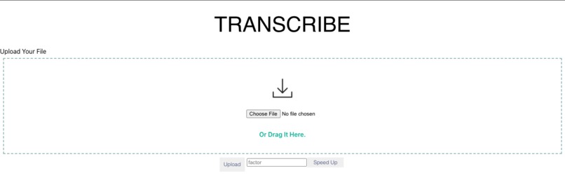 Transcription App – screenshot 1