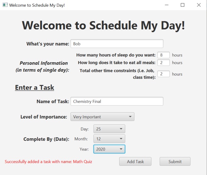 Schedule My Day – screenshot 1