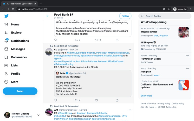 FoodBank – screenshot 2