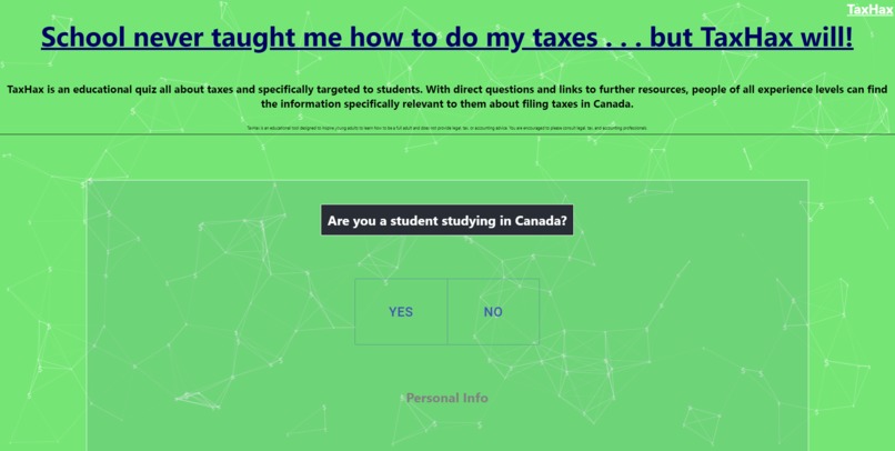 TaxHax – screenshot 2