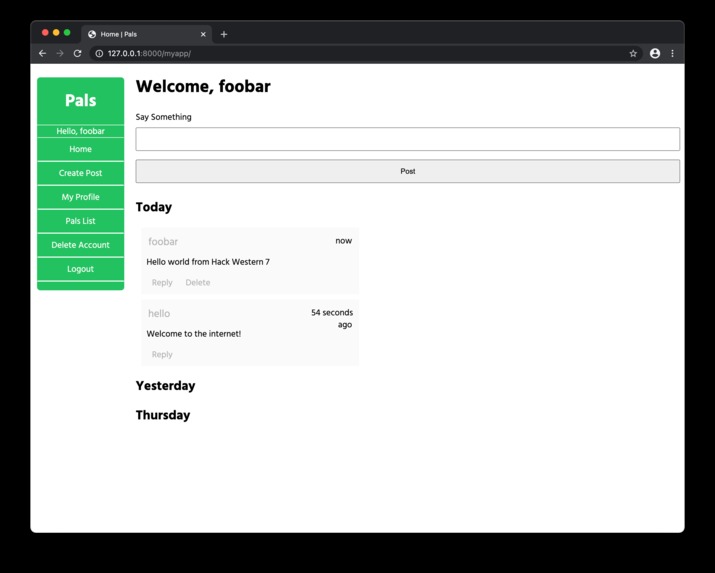 Pals - Social Network – screenshot 1