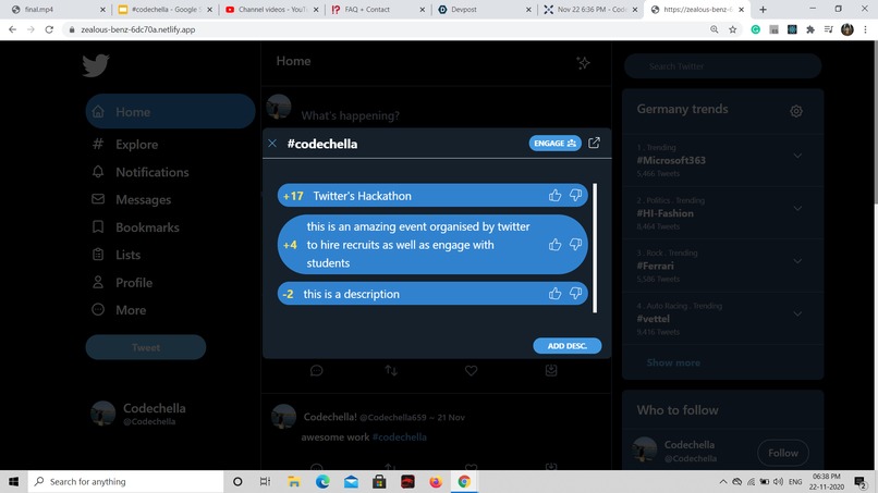 Hashtag – screenshot 2