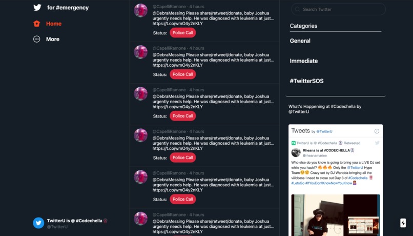 Emergency Tweets – screenshot 1