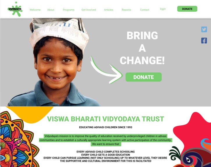 Opportunity Hack 2020: Vidyodaya – screenshot 1