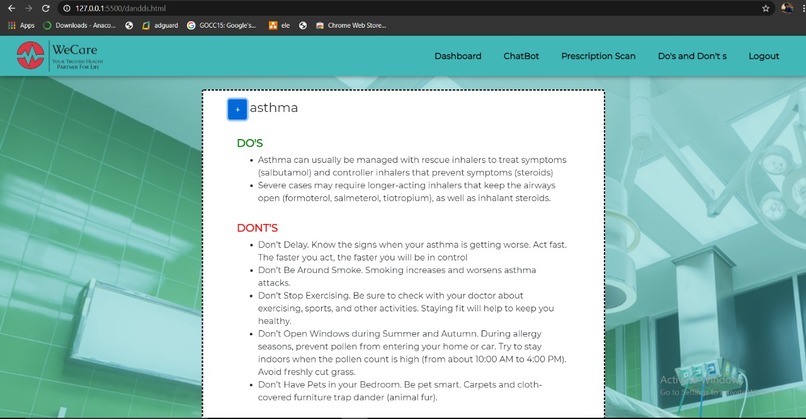 WECARE – screenshot 4