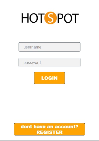 Hotspot app – screenshot 1