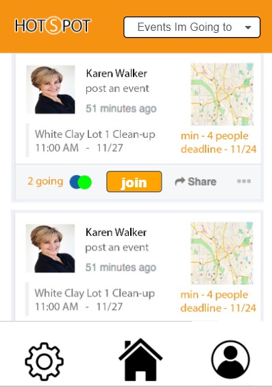 Hotspot app – screenshot 2