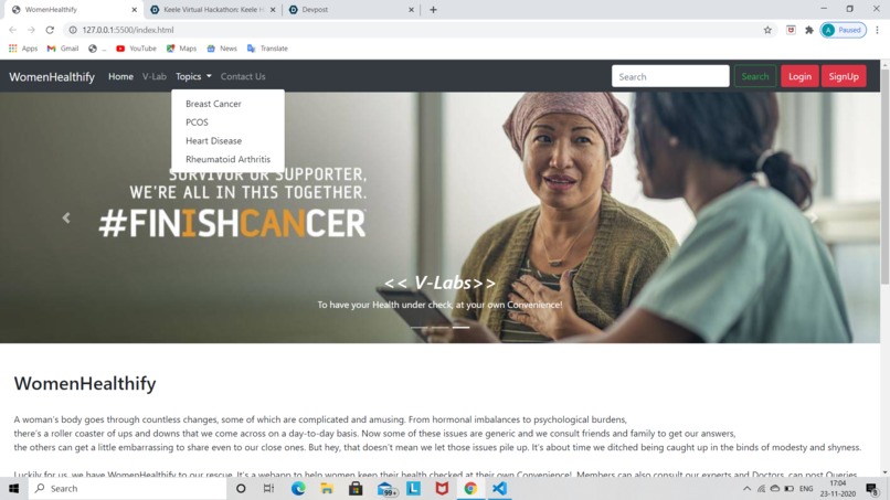 WomenHealthify – screenshot 3