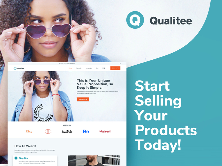 Qualitee Theme – screenshot 1