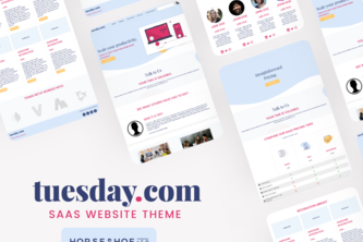 SaaS Website Theme by Horseshoe + co.