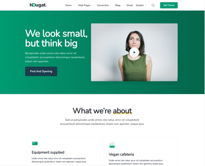 Nougat Premium Theme HubSpot – screenshot 3