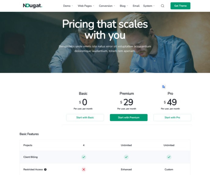 Nougat Premium Theme HubSpot – screenshot 4