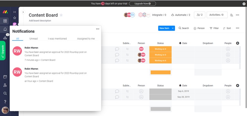 Approvals – screenshot 2