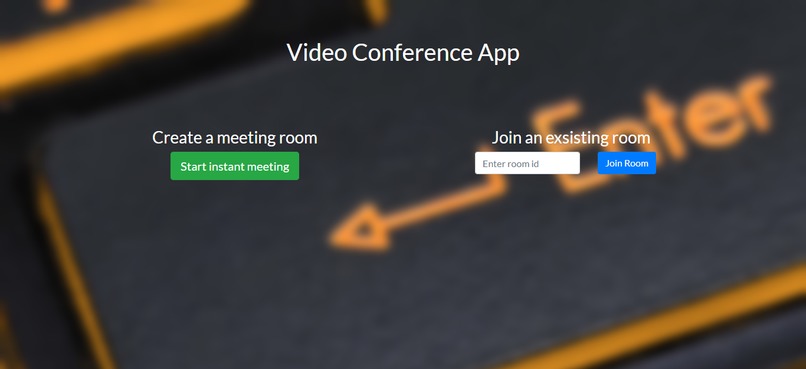 Video Conference App – screenshot 1