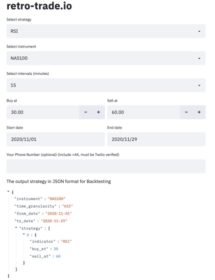retro-trade.io – screenshot 1