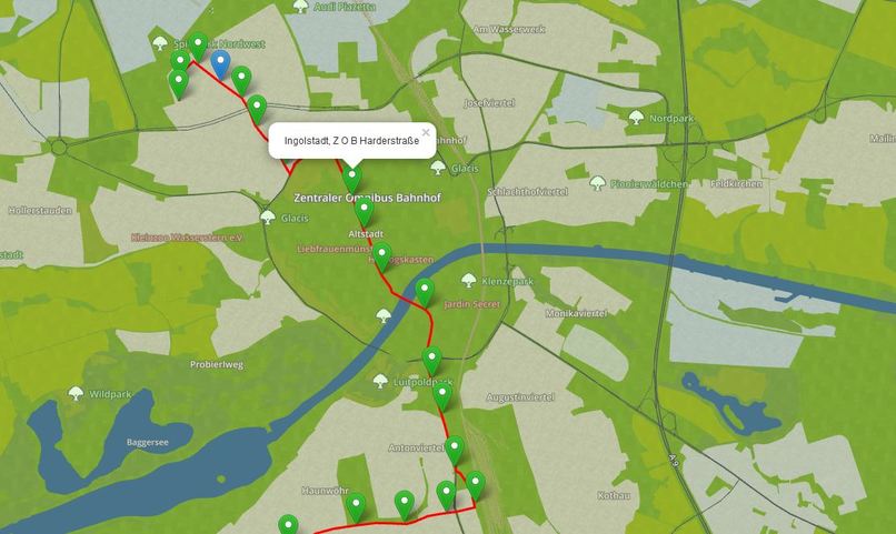 A live map of Ingolstadt – screenshot 1
