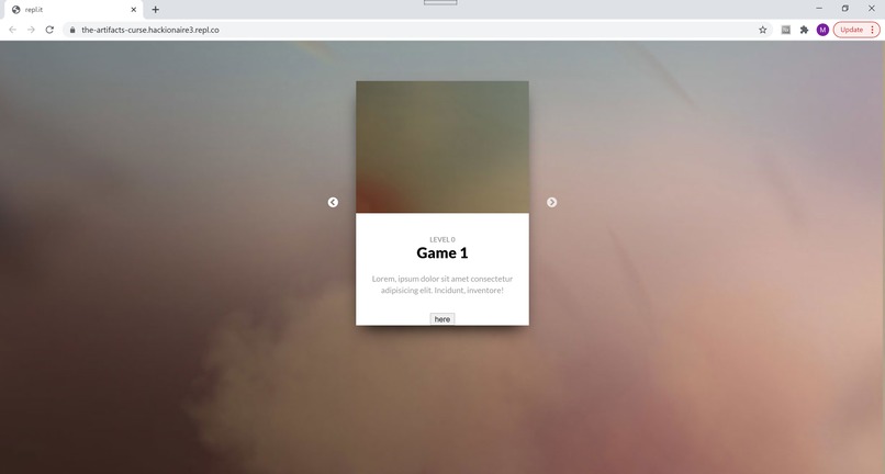 MLH : : [ The Artefact Curse: An Arcade Game Experience ] – screenshot 1