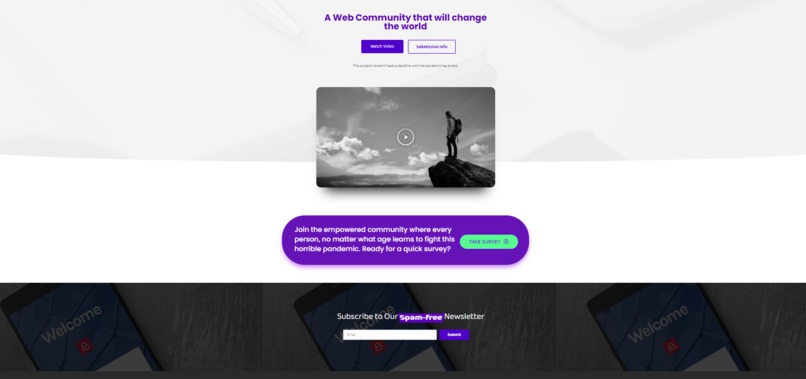 LetsFightThePandemic.org website – screenshot 4
