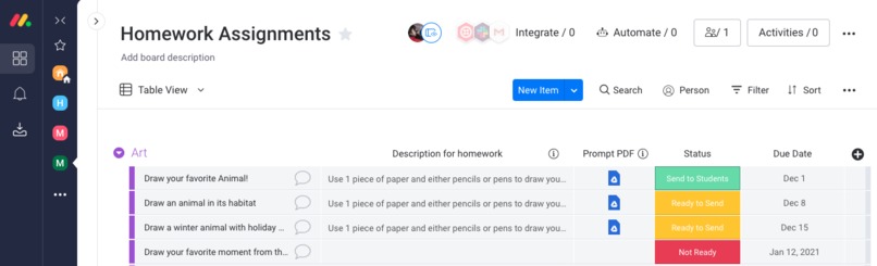 hmwk – screenshot 1