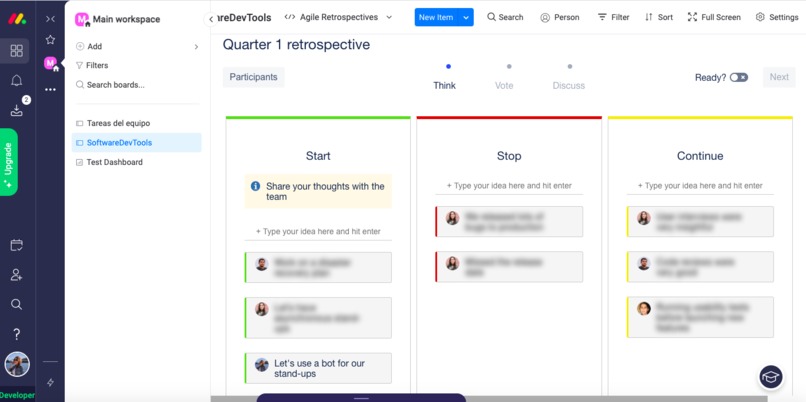 Agile Retrospectives for Monday – screenshot 4