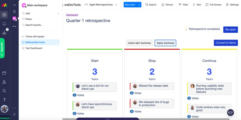 Agile Retrospectives for Monday – screenshot 8