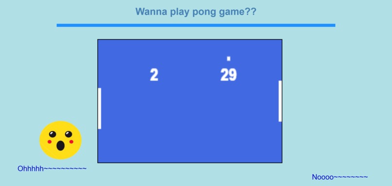 Pong game – screenshot 2