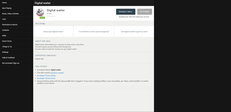 Digital Waiter – screenshot 3