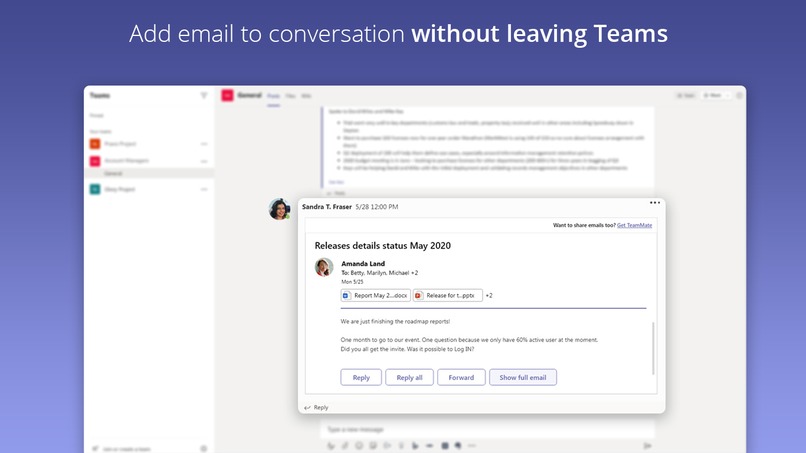 Email TeamMate – screenshot 1