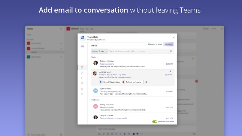 Email TeamMate – screenshot 4