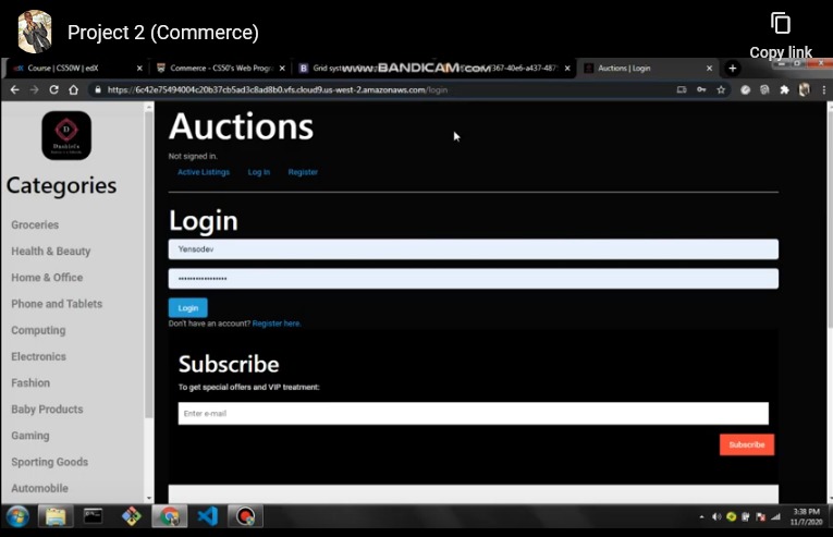 Auction – screenshot 1