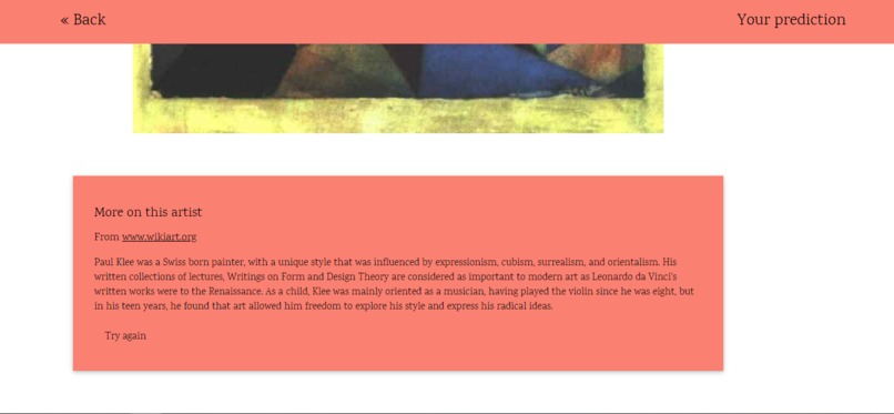 Painting Classifier – screenshot 4